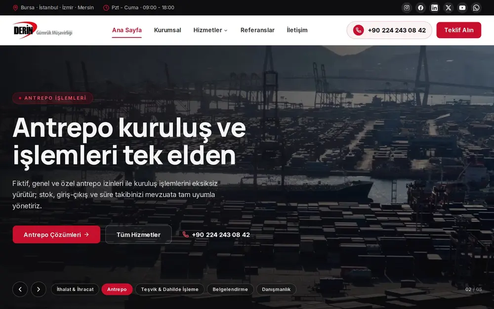 Gümrük Müşavirliği Sitesi önizleme