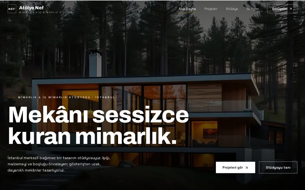 Mimarlık Ofisi Sitesi önizleme